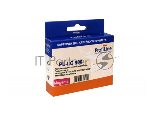 Картридж PL-LC900M для принтеров Brother DCP110C/DCP-115C/DCP-120C/115c/120c820cw/640cw Magenta водн ProfiLine