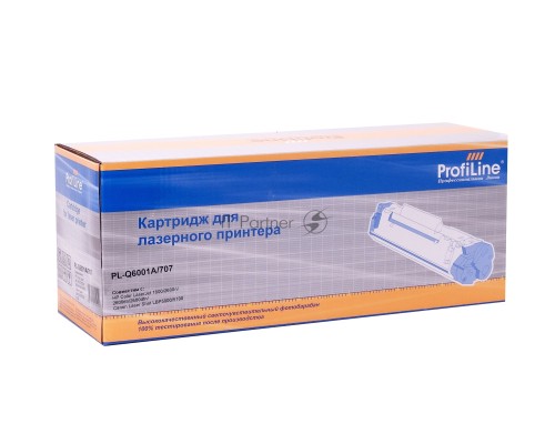 Картридж PL-Q6001A/707 для принтеров HP CLJ 1600/2600n/2600dn/2600dtn/2605DN/2605DTN/CM1015MFP/CM1017MFP Canon Laser Shot LBP5000/5100 Cyan 2000 копий ProfiLine