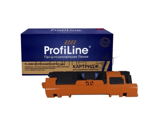 Картридж PL-Q3961A/C9701A/C3971/EP-87 для принтеров HP Color LaserJet 1500/2500/2550/2820/2840 Series Canon LBP-2410/LBP-5200/ImageClass MF8180C Cyan 4000 копий ProfiLine