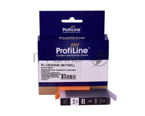 Картридж PL-CB322HE №178XL для принтеров HP Photosmart C5380/C5383/C6380/C6383/D5460/D5463/Premium Fax/Pro B8553 Photo Black водн ProfiLine