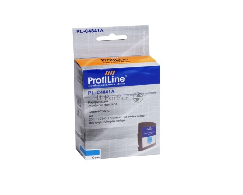 Картридж PL-C4841A №10 для принтеров HP 2000C/2500C Designjet Colorpro cad/ga Cyan водные ProfiLine