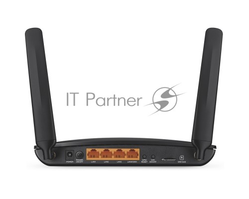 Маршрутизатор беспроводной TP-Link SOHO Archer MR200 (MR200) 10/100BASE-TX/4G черный
