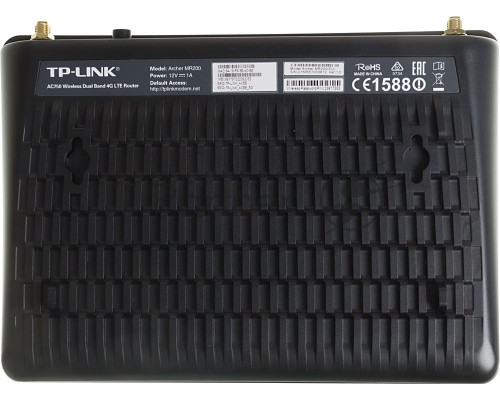 Маршрутизатор беспроводной TP-Link SOHO Archer MR200 (MR200) 10/100BASE-TX/4G черный