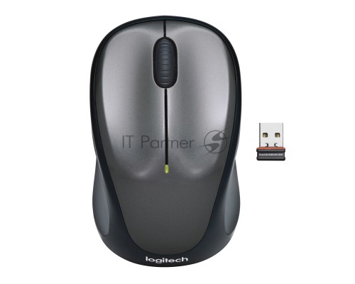 Мышь беспроводная Logitech M235 серый/черный, 1000 dpi, радиоканал, USB, кнопки - 3