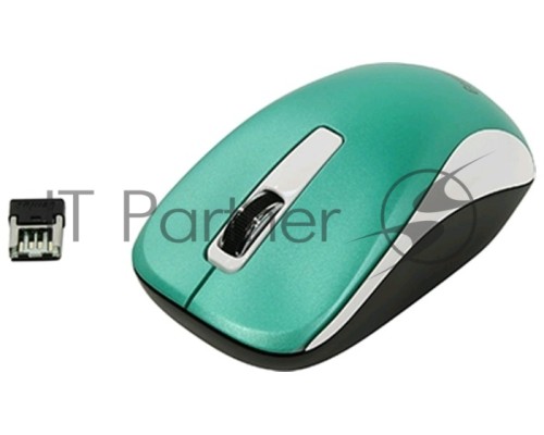 Мышь Genius NX-7010 Turquoise  Metallic style. 2.4Ghz wireless BlueEye mouse 1200 dpi powerful BlueEye AA x 1