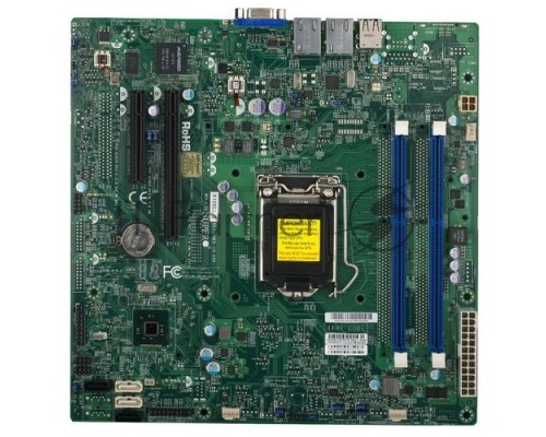 Материнская плата SupermicroMBD-X10SLL-SF-O uATX, LGA1150, Intel®C222, 2xDDR3, 6xSATA, 2xGbE, IPMI, VGA