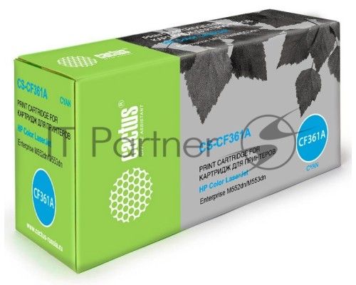 Картридж лазерный Cactus CS-CF361A голубой (5000 стр.) для HP CLJ M552dn/M553dn/M553N/M553x