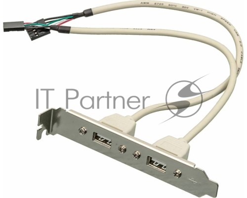 Адаптер Noname USB Bracket 2xUSB2.0 Bulk