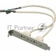 Адаптер Noname USB Bracket 2xUSB2.0 Bulk