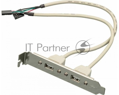 Адаптер Noname USB Bracket 2xUSB2.0 Bulk