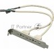 Адаптер Noname USB Bracket 2xUSB2.0 Bulk