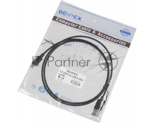 Кабель USB2.0 USB A (m)/USB Type-C (m) 1м