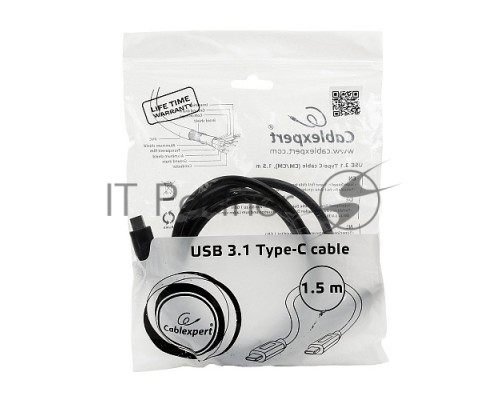 Кабель Cablexpert CCP-USB3.1-CMCM-5 Кабель USB3.1TypeC/USB3.1TypeC, 1.5м, 