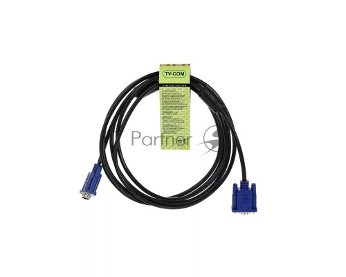 Кабель соединительный SVGA (15M/M) 3m 2 фильтра TV-COM <QCG120H-3M>