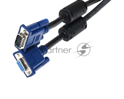 Кабель соединительный SVGA (15M/M) 3m 2 фильтра TV-COM <QCG120H-3M>