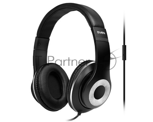 Наушники SVEN AP-930M черные {Разъем 3,5 мм, Поддержка функций управления плеером, Поддержка функции hands-free, Микрофон на кабеле, Улучшенная система передачи звука}