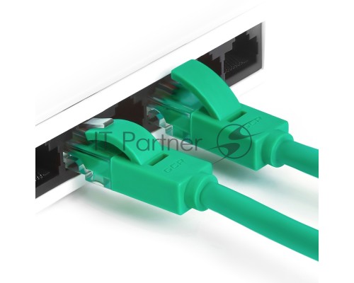Патч-корд Greenconnect Патч-корд UTP прямой 3 m AWG24 кат.5е, RJ45, медь, литой (Зеленый), пластик пакет (GCR-LNC05-3.0m) Патч-корд Greenconnect Патч-корд UTP прямой 3 m AWG24 кат.5е, RJ45, медь, литой (Зеленый), пластик пакет (GCR-LNC05-3.0m)