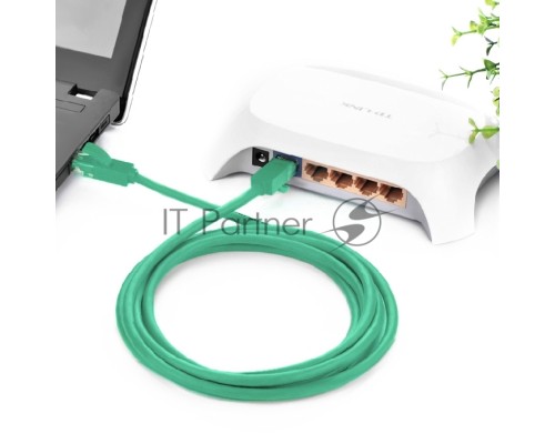 Патч-корд Greenconnect Патч-корд UTP прямой 3 m AWG24 кат.5е, RJ45, медь, литой (Зеленый), пластик пакет (GCR-LNC05-3.0m) Патч-корд Greenconnect Патч-корд UTP прямой 3 m AWG24 кат.5е, RJ45, медь, литой (Зеленый), пластик пакет (GCR-LNC05-3.0m)