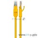 Патч-корд Greenconnect Патч-корд UTP прямой ethernet 0.5m кат.5е, RJ45, литой (Желтый) (GCR-LNC02-0.5m)