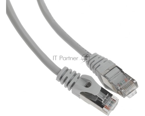 Патч-корд FTP Cablexpert кат.5e, 1м, литой, многожильный (серый) Патч-корд FTP Cablexpert кат.5e, 1м, литой, многожильный (серый)