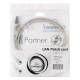 Патч-корд FTP Cablexpert кат.5e, 1м, литой, многожильный (серый)
