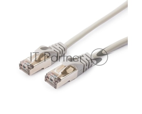 Патч-корд FTP Cablexpert кат.5e, 1м, литой, многожильный (серый) Патч-корд FTP Cablexpert кат.5e, 1м, литой, многожильный (серый)