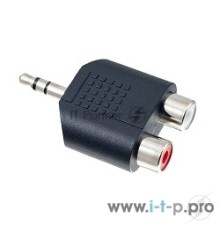 Переходник PERFEO Переходник Jack 3.5 мм (стерео) вилка - 2xRCA розетка (A7012)