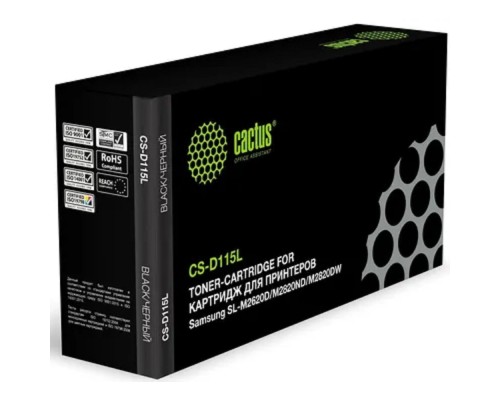 [расходные материалы] CACTUS MLT-D115L/SEE Тонер Картридж CS-D115L черный SL-M2620D/M2820ND/M2820DW, 3000 стр.