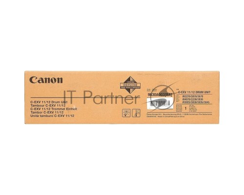 Барабан Canon C-EXV11/C-EXV12/GPR-15/GPR-16 9630A003BA/9630A004BA DrumUnit Canon iR2270/2870/3025, Черный, 75 000 стр. Orig.