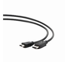 Кабель DisplayPort-HDMI Gembird/Cablexpert  3м, 20M/19M, черный, экран, пакет(CC-DP-HDMI-3M)