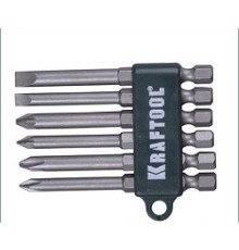 KRAFTOOL Набор Биты хвостовик E 1/4