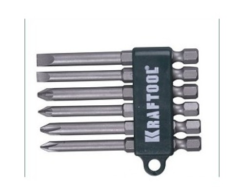 [Отвертки-насадки (биты)] KRAFTOOL Набор Биты хвостовик E 1/4