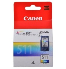 Картридж струйный CL-511 (2972B007) для Canon PIXMA MP240, PIXMA MP260, PIXMA MX320, PIXMA MX330 EMB, Цветной, 244стр., 9 мл.