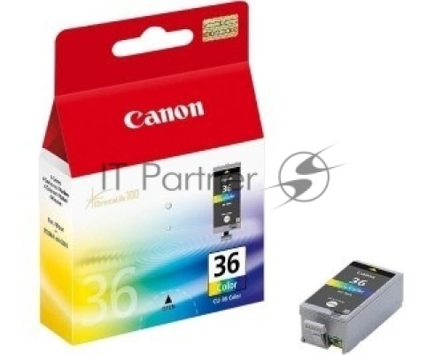 Картридж струйный CLI-36Color (1511B001) для Canon Mini Pixma 260, Цветной, 250стр.