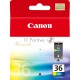 Картридж струйный CLI-36Color (1511B001) для Canon Mini Pixma 260, Цветной, 250стр.