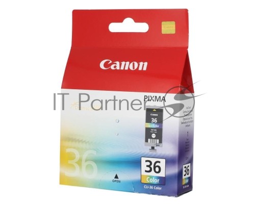 Картридж струйный CLI-36Color (1511B001) для Canon Mini Pixma 260, Цветной, 250стр.