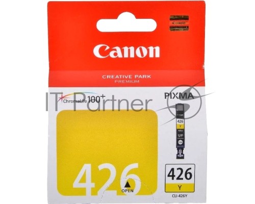 Картридж струйный CLI-426Y (4559B001) для Canon Pixma iP4840/MG5140/5240/6140/8140, Желтый, 446стр.