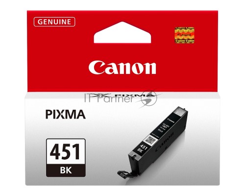 Картридж струйный Canon CLI-451Bk (6523B001) черный (337 стр. 7 мл) для Canon PIXMA iP7240/MG6340/MG5440