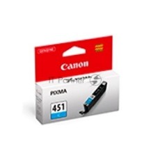 Картридж струйный CLI-451C (6524B001) для Canon PIXMA iP7240/MG6340/MG5440, Голубой, 332стр.