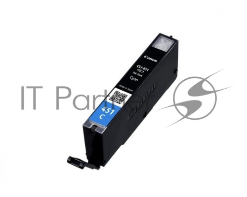 Картридж струйный CLI-451C (6524B001) для Canon PIXMA iP7240/MG6340/MG5440, Голубой, 332стр.