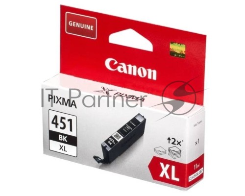 Картридж струйный CLI-451XLBK (6472B001) для Canon PIXMA iP7240, MG5440, 6340, Черный, 4425стр.