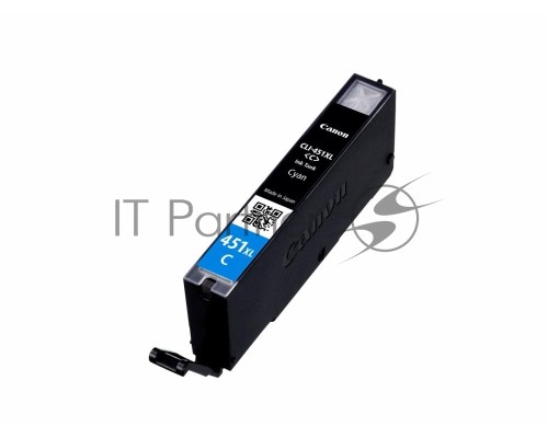 Картридж струйный CLI-451XLC (6473B001) для Canon PIXMA iP7240, MG5440, 6340,  Голубой, 665стр.