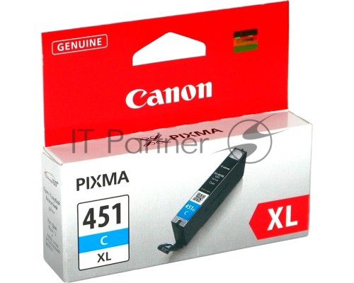 Картридж струйный CLI-451XLC (6473B001) для Canon PIXMA iP7240, MG5440, 6340,  Голубой, 665стр.