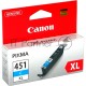 Картридж струйный CLI-451XLC (6473B001) для Canon PIXMA iP7240, MG5440, 6340,  Голубой, 665стр.
