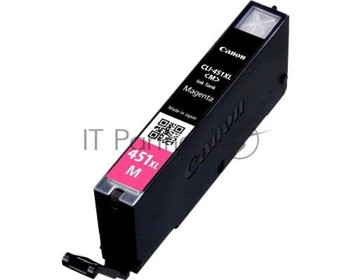 Картридж струйный CLI-451XLM (6474B001) для Canon PIXMA iP7240, MG5440, 6340, Пурпурный, 660стр.