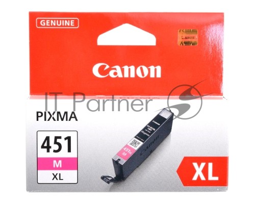 Картридж струйный CLI-451XLM (6474B001) для Canon PIXMA iP7240, MG5440, 6340, Пурпурный, 660стр.