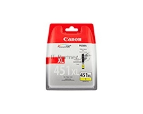 Картридж струйный CLI-451XLY (6475B001) для Canon PIXMA iP7240, MG5440, 6340, Желтый, 685стр.