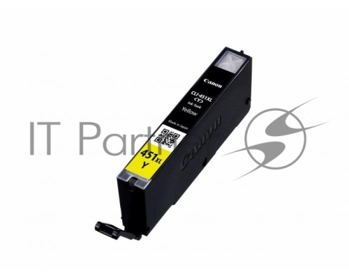 Картридж струйный CLI-451XLY (6475B001) для Canon PIXMA iP7240, MG5440, 6340, Желтый, 685стр.