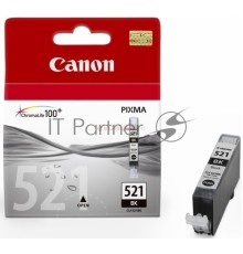 Картридж струйный CLI-521Bk (2933B004) черный (9 мл.) для Canon Pixma iP3600, 4600, MP540 ,MP620, MP630, MP980