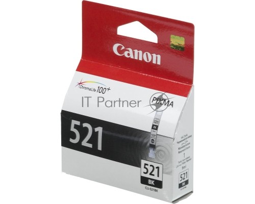 Картридж струйный CLI-521Bk (2933B004) черный (9 мл.) для Canon Pixma iP3600, 4600, MP540 ,MP620, MP630, MP980
